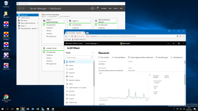 Windows® Server 2019 Desktop mit neuem Windows Admin Center + LawFirm® Symbolen