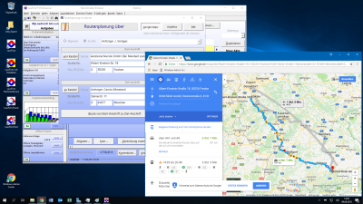 LawFirm® + Internet (Google Maps) Integration unter Windows Server 2019 - Routenplaner